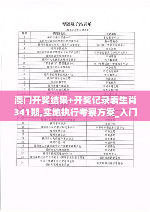 澳门开奖结果+开奖记录表生肖341期,实地执行考察方案_入门版10.385