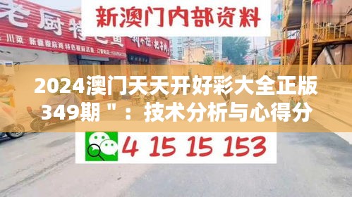 2024澳门天天开好彩大全正版349期＂：技术分析与心得分享的结合