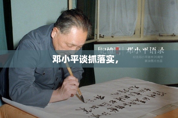 邓小平谈抓落实， 