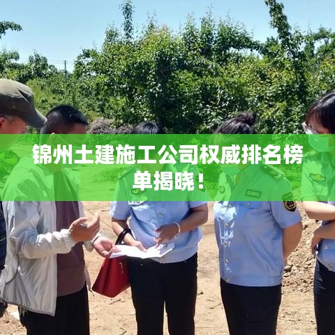 锦州土建施工公司权威排名榜单揭晓！