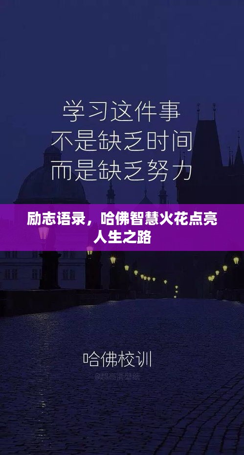 励志语录，哈佛智慧火花点亮人生之路